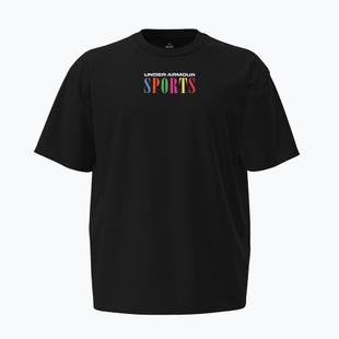 Мъжка тениска за тренировка Under Armour Heavyweight Sports ultimate black/white