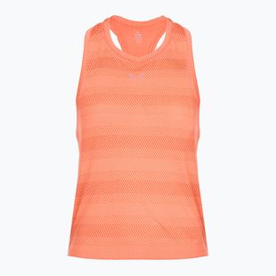 Дамска тениска за бягане Under Armour Velociti Singlet electric tangerine/black/green mode