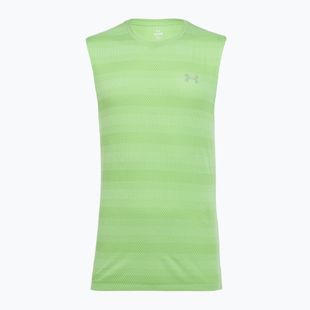 Мъжка тениска за бягане Under Armour Velociti Tank lumos lime/white