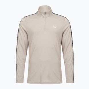 Мъжки суитшърт Under Armour Tech Taping 1/2 Zip timberwolf taupe/black/white