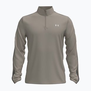 Мъжки суитшърт Under Armour Tech Taping 1/2 Zip timberwolf taupe/black/white