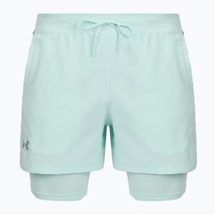 Мъжки шорти за бягане Under Armour Launch 5“ 2IN1 refresh mint/castlerock