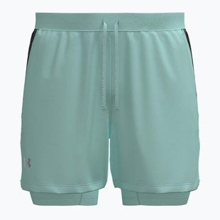 Мъжки шорти за бягане Under Armour Launch 5“ 2IN1 refresh mint/castlerock