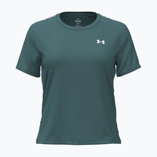 Дамска тениска за тренировка Under Armour Tech Wordmark Tape rack green/black/white