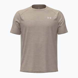 Мъжка тениска за тренировка Under Armour Tech Textured timberwolf taupe/white