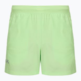 Мъжки шорти за бягане Under Armour Launch 5“ lumos lime/white
