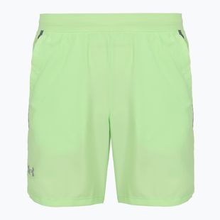 Мъжки шорти за бягане Under Armour Launch 7“ lumos lime/white