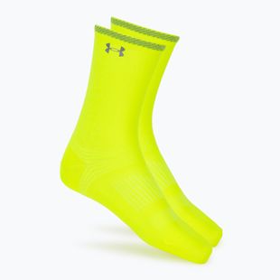 Чорапи Under Armour Velociti Lite Crew high vis yellow/high vis yellow/white