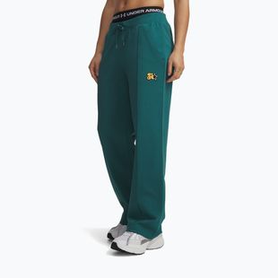 Дамски панталони Under Armour Sport Terry Trend green/black