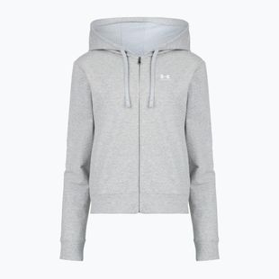 Дамски суитшърт Under Armour Sport Terry FZ mod grey light heather/white