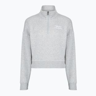 Дамски суитшърт Under Armour Rival Fleece Script HZ mod grey light heather/white