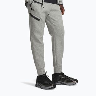 Мъжки панталони Under Armour Unstoppable Fleece mod grey/black