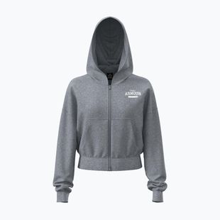 Дамски суитшърт Under Armour Icon Fleece Nov FZ mod grey light heather/white