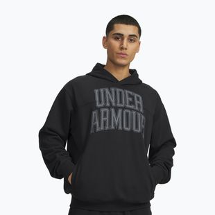 Мъжки суитшърт Under Armour Rival LW Graphic Hoodie black/black