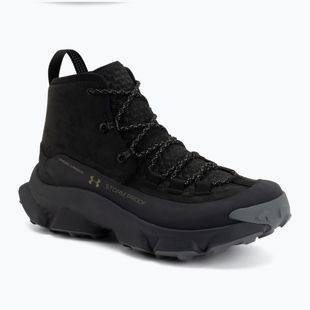 Мъжки обувки за трекинг Under Armour Charged Expanse Mid LTHR WP Black/Anthracite/Bayou