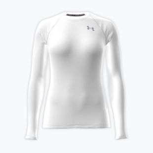 Дамска блуза с дълъг ръкав за  тренировка Under Armour HG Authentics Comp LS white/halo gray