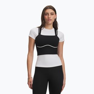 Дамска тренировъчна тениска Under Armour Meridian Contour Tank ultimate black/white/ultimate black