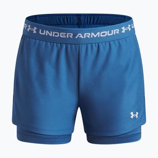 Детски тренировъчни шорти Under Armour UA Tech Play Up 2IN1 Shorts aegean blue/white