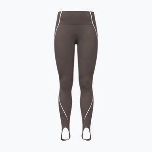 Дамски тренировъчен клин Under Armour Meridian Contour Stirrup Leggings peppercorn/white/peppercorn