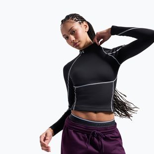 Дамска блуза с дълъг ръкав за тренировка Under Armour ColdGear Elite Mock ultimate black/reflective