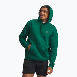Мъжки суитшърт Under Armour Rival Fleece Hoodie campus ivy/white
