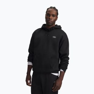 Мъжки суитшърт Under Armour Rival Fleece Hoodie ultimate black/white