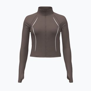 Дамски суитшърт за тренировка Under Armour Meridian Contour Full Zip peppercorn/white/peppercorn