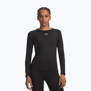 Дамска блуза с дълъг ръкав за  тренировка Under Armour ColdGear Crew ultimate black/white
