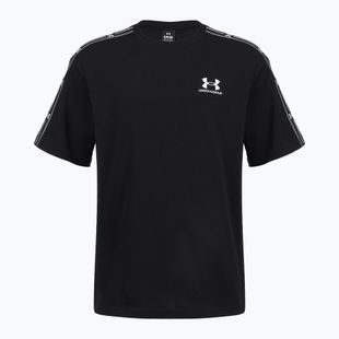 Мъжка тениска Under Armour Icon HWT Tee Taped SS ultimate black/white