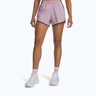 Дамски шорти за бягане Under Armour Fly By 3" Shorts mauve pink/purple echo/reflective