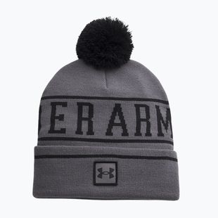 Мъжка зимна шапка Under Armour Halftime Pom Beanie castlerock/black/black