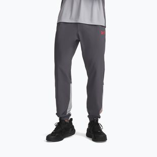 Мъжки панталони за тренировка Under Armour Tech Utility Woven Pants castlerock/mod gray/racer red