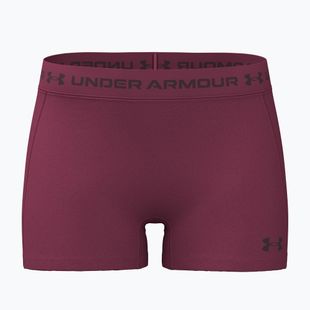 Дамски тренировъчни шорти Under Armour HeatGear Shorty claret/ox blood