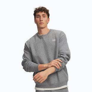 Мъжки суитшърт Under Armour Rival Fleece Crew castlerock light heather/white