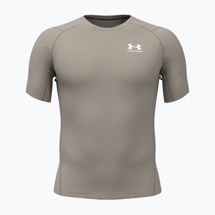 Мъжка тренировъчна тениска Under Armour HG Armour Comp timberwolf taupe/white