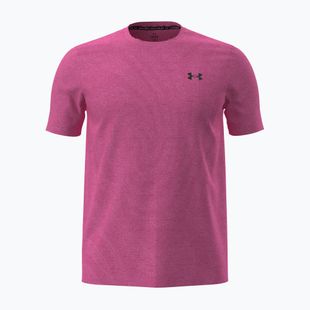 Мъжка тренировъчна тениска Under Armour Vanish Seamless Novelty SS pink frenzy/ultimate black