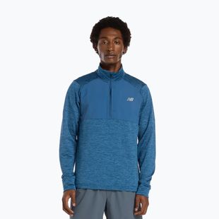 Мъжка блуза с дълъг ръкав за бягане New Balance Athletics Heat Grid 1/2 Zip dark shoreline