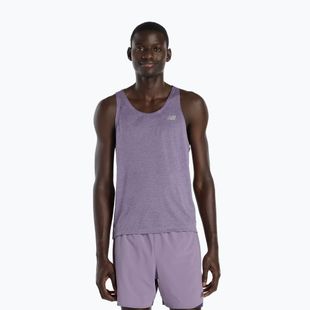Мъжка тениска New Balance Singlet Athletics candied violet heather