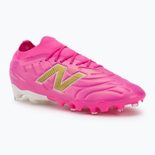 Футболни обувки New Balance Tekela Team Low V5 FG pink heat/metallic gold/pink satin