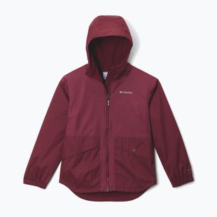 Детско яке за дъжд Columbia Rainy Trails II Fleece rich wine