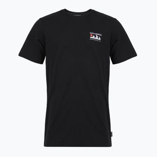 Мъжка тениска за трекинг Columbia Explorers Canyon Back black/пик и вълни