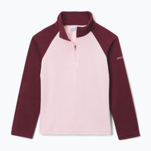 Детски суитшърт от полар Columbia Glacial Fleece satin pink/rich wine