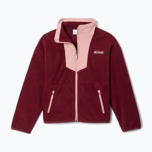 Детски поларен суитшърт Columbia Sequoia Grove Full Zip Fleece rich wine/eraser pink