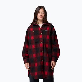 Дамска риза Columbia Wildbest Venture Long Fleece Coat mountain red blurred ombre