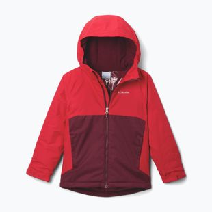 Детско скиорско яке Columbia Alpine Action III rich wine melange/mountain red
