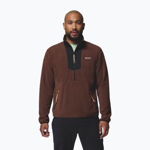 Мъжки суитшърт Columbia Sequoia Grove Half Zip Fleece tobacco/black