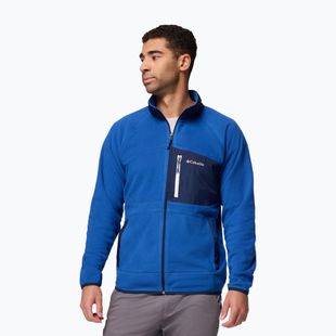 Мъжки поларен суитшърт Columbia Fast Trek Overlay Full Zip mt blue/coll navy