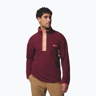 Мъжки поларен суитшърт Columbia Helvetia II Half Snap Fleece rich wine