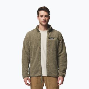 Мъжки суитшърт Columbia Rugged Ridge High Pile Full Zip stone green