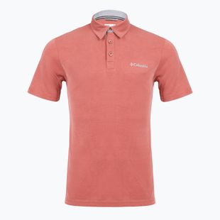 Мъжка тениска Columbia Nelson Point Polo washed red